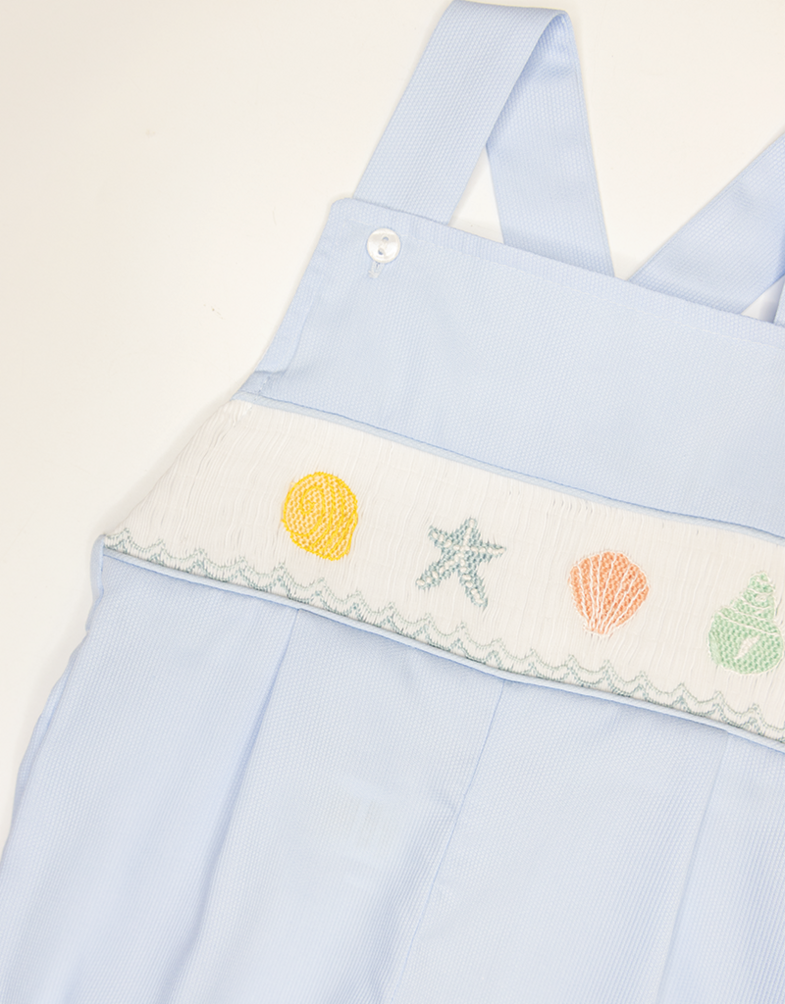 Lulu Bebe LBS26 Tim Smocked Seashell Bubble