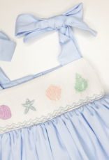 Lulu Bebe LBS26 Julia Smocked Seashell Dress