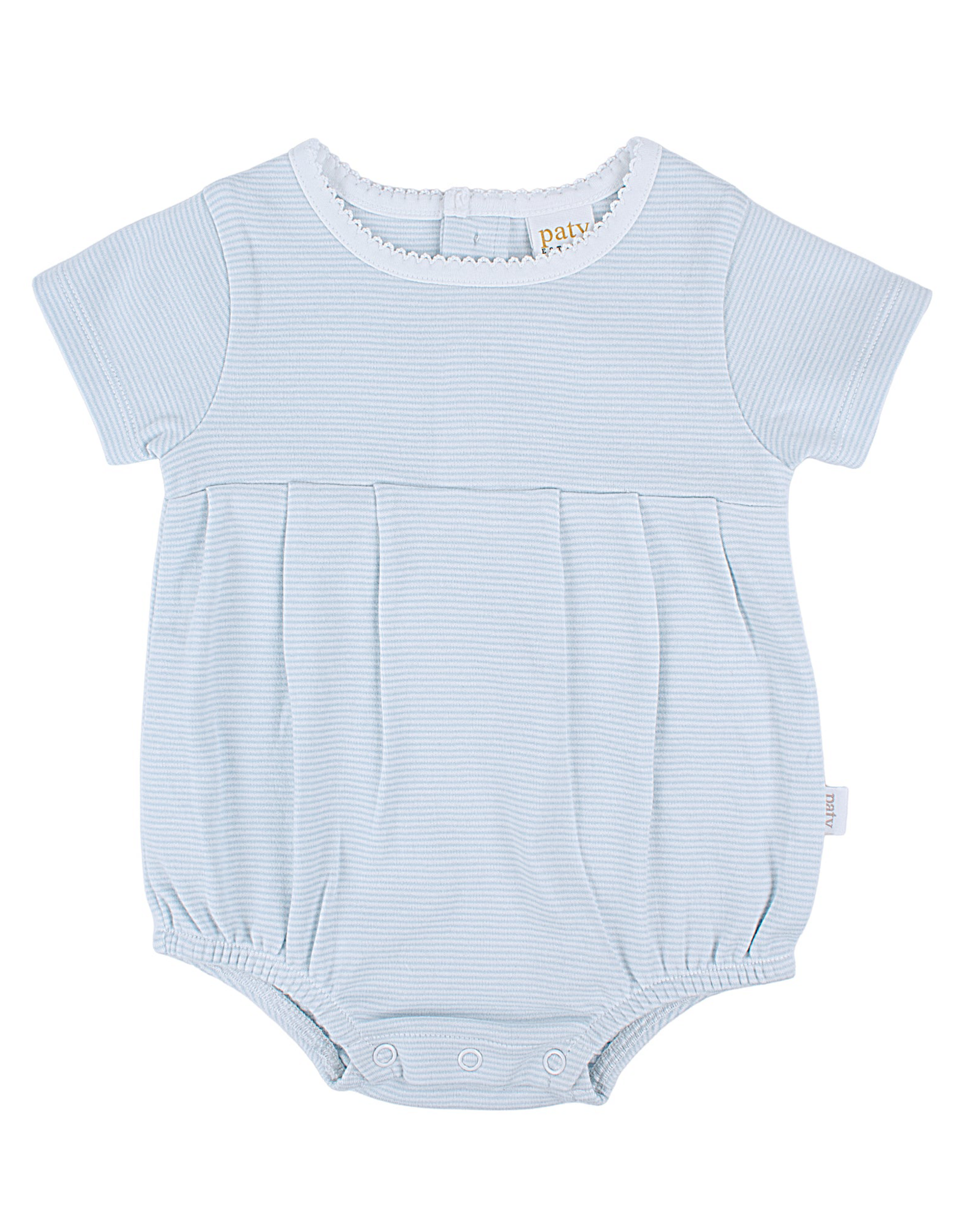 Paty, Inc. BSS2601 Blue Knit Stripe Bubble