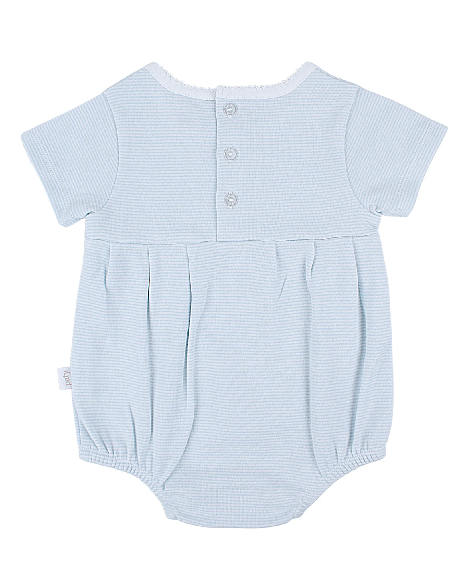 Paty, Inc. BSS2601 Blue Knit Stripe Bubble