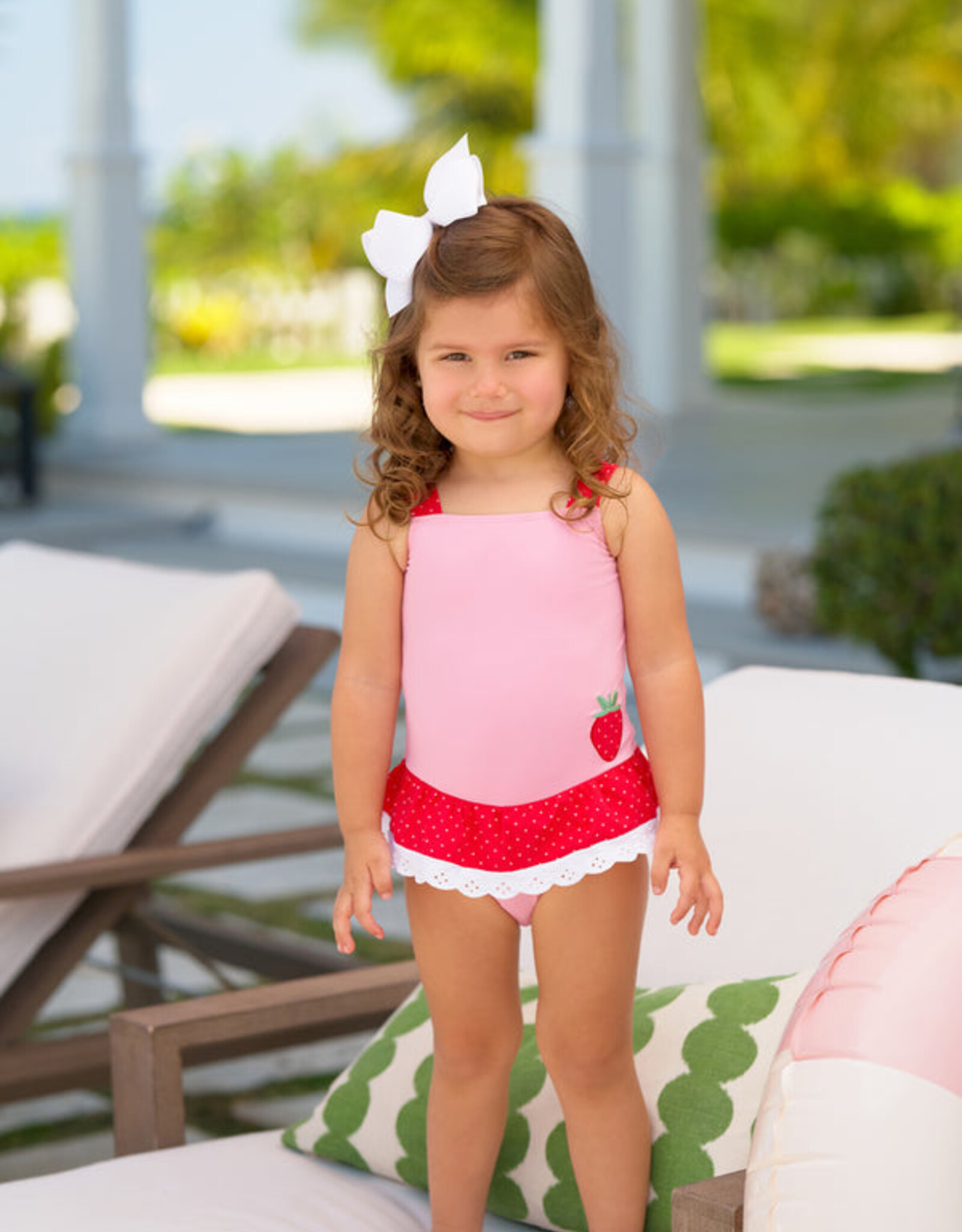 TBBC Grace Bay Bathing Suit Pink/Red Strawberry