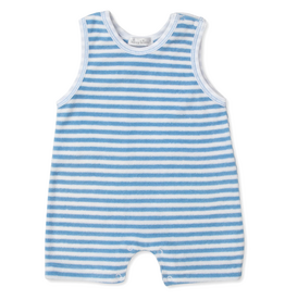 Kissy Kissy Cabana Terry Stripes Playsuit Blue