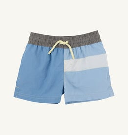 TBBC Country Club Colorblock Trunks Periwinkle/Blue/Grey