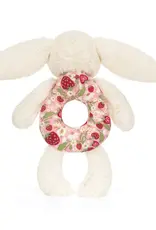 Jellycat Blossom Cream Berry Bunny Ring Rattle