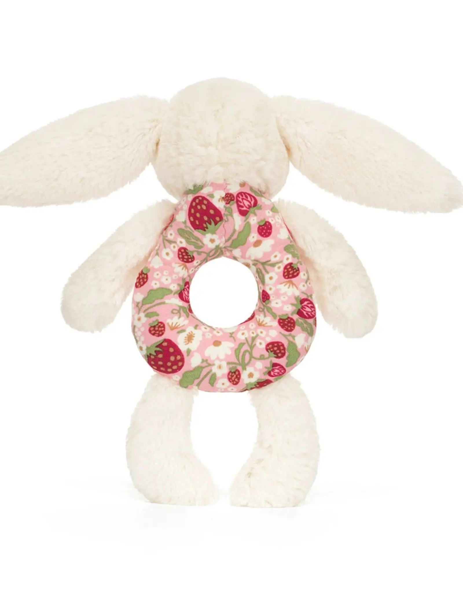 Jellycat Blossom Cream Berry Bunny Ring Rattle