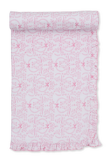 Kissy Kissy Delicate  Blooming Bows Blanket PINK