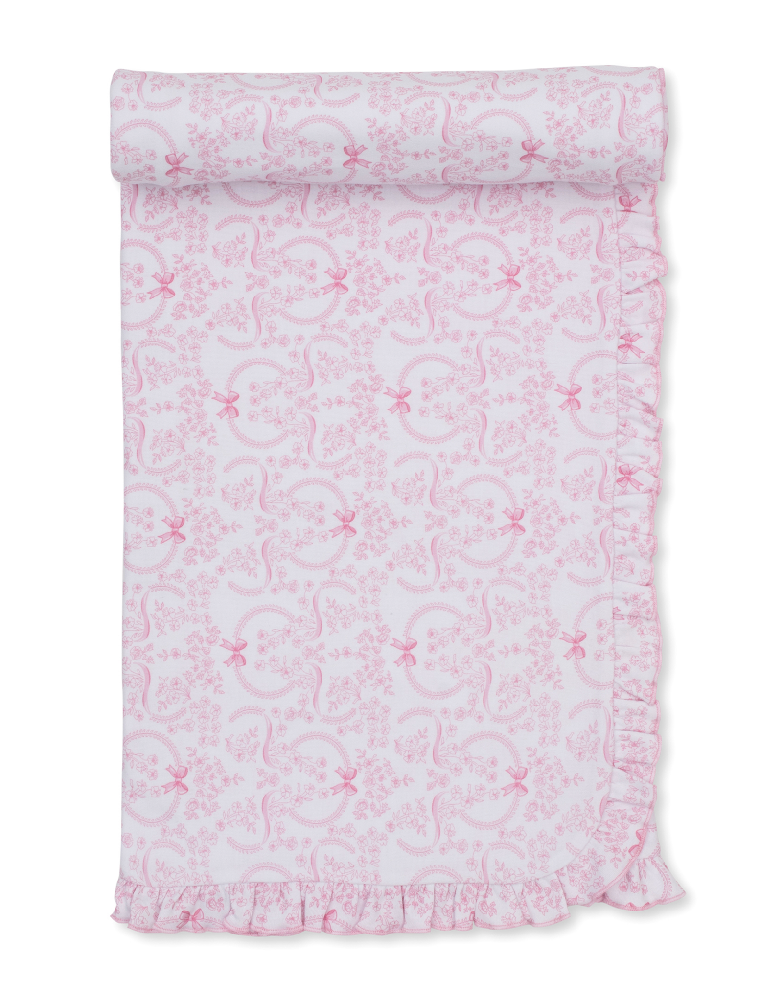 Kissy Kissy Delicate  Blooming Bows Blanket PINK