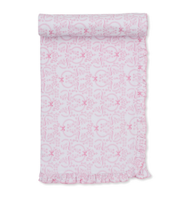 Kissy Kissy Delicate  Blooming Bows Blanket PINK