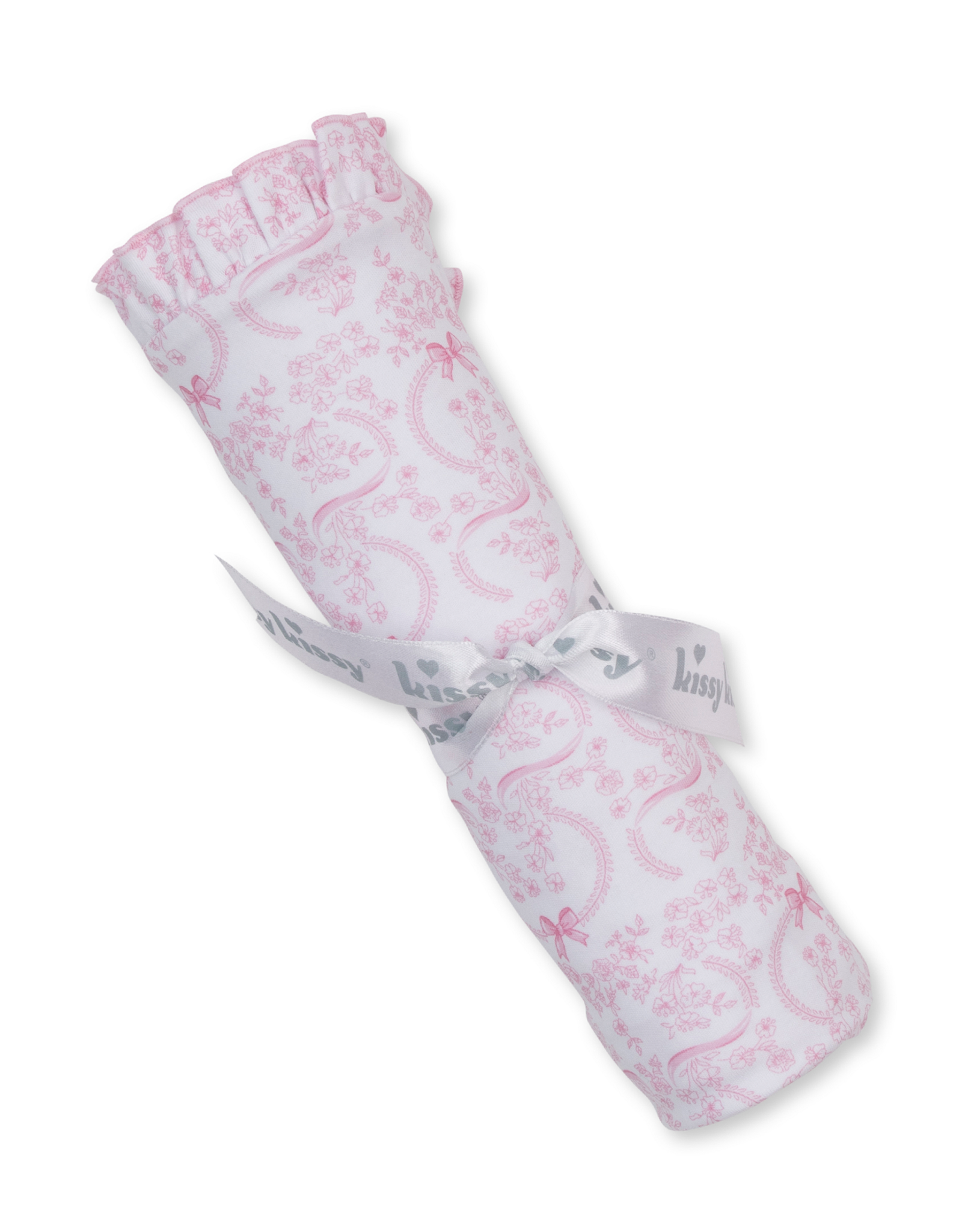 Kissy Kissy Delicate  Blooming Bows Blanket PINK