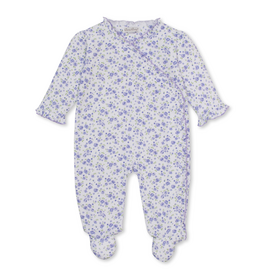 Kissy Kissy Cottage Roses LILAC Footie