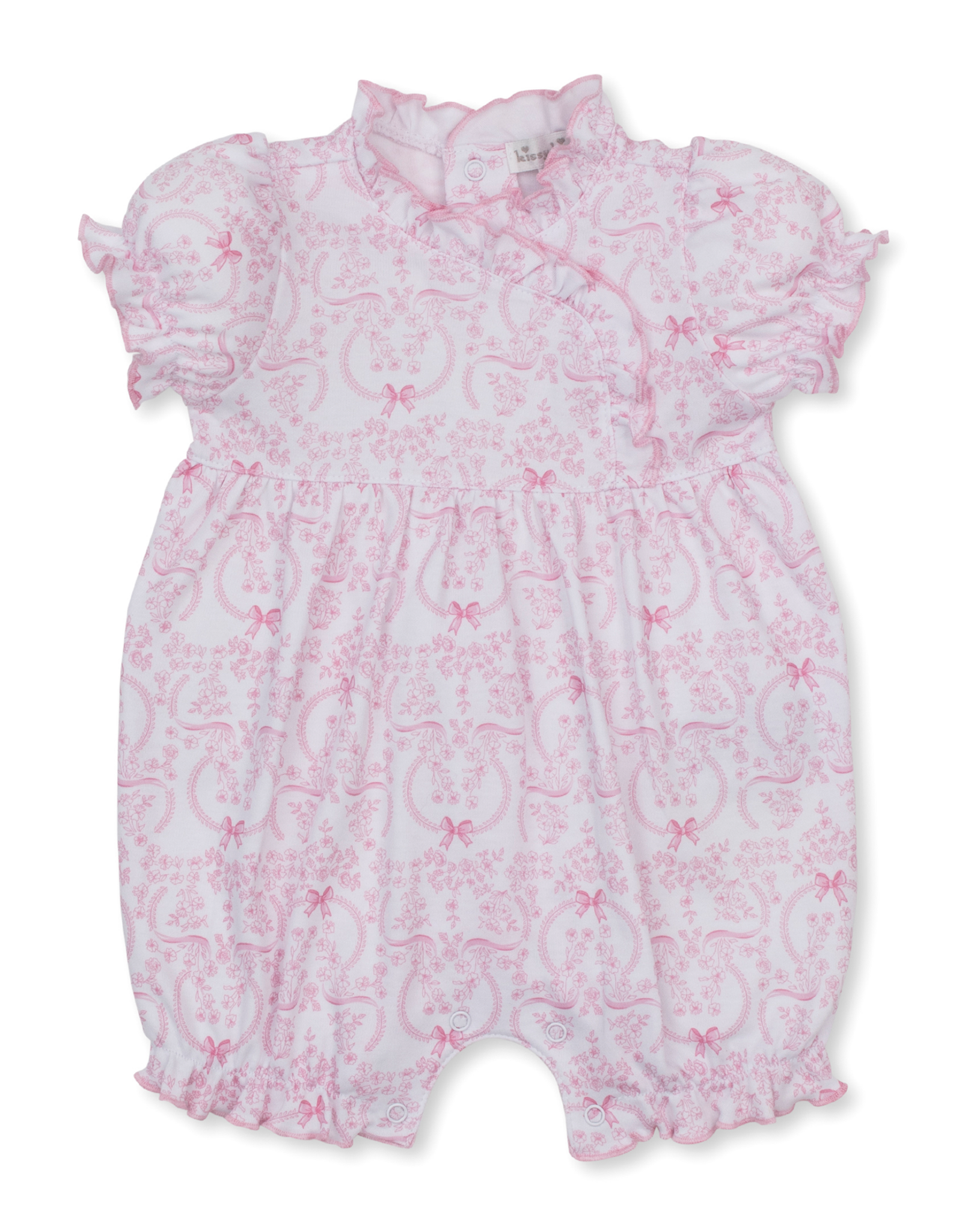 Kissy Kissy Delicate Blooming Bows PINK Playsuit