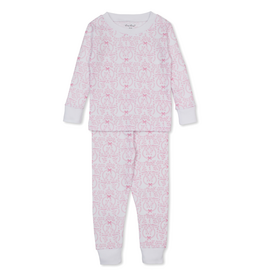 Kissy Kissy Delicate Blooming Bows PINK 2 pc PJ