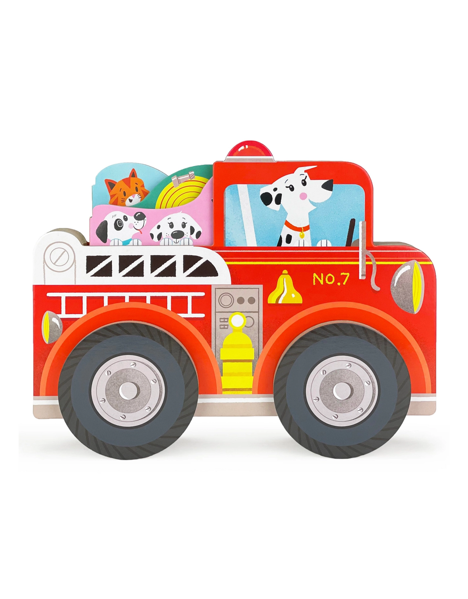 Cottage Door Press Fire Truck Tales Interactive Rolling Slipcase with 3 Books