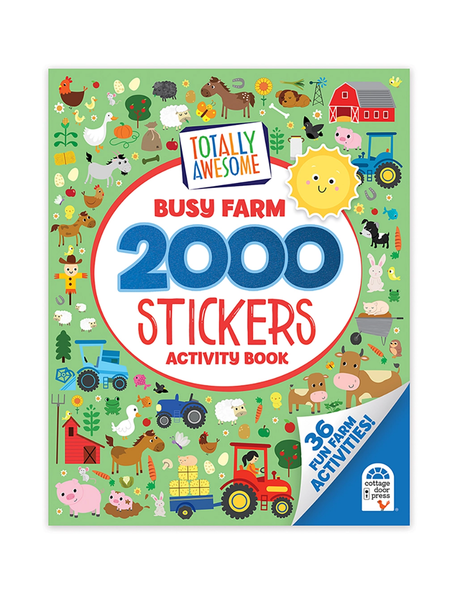Cottage Door Press Totally Awesome Busy Farm 2000 Stickers Activity Book