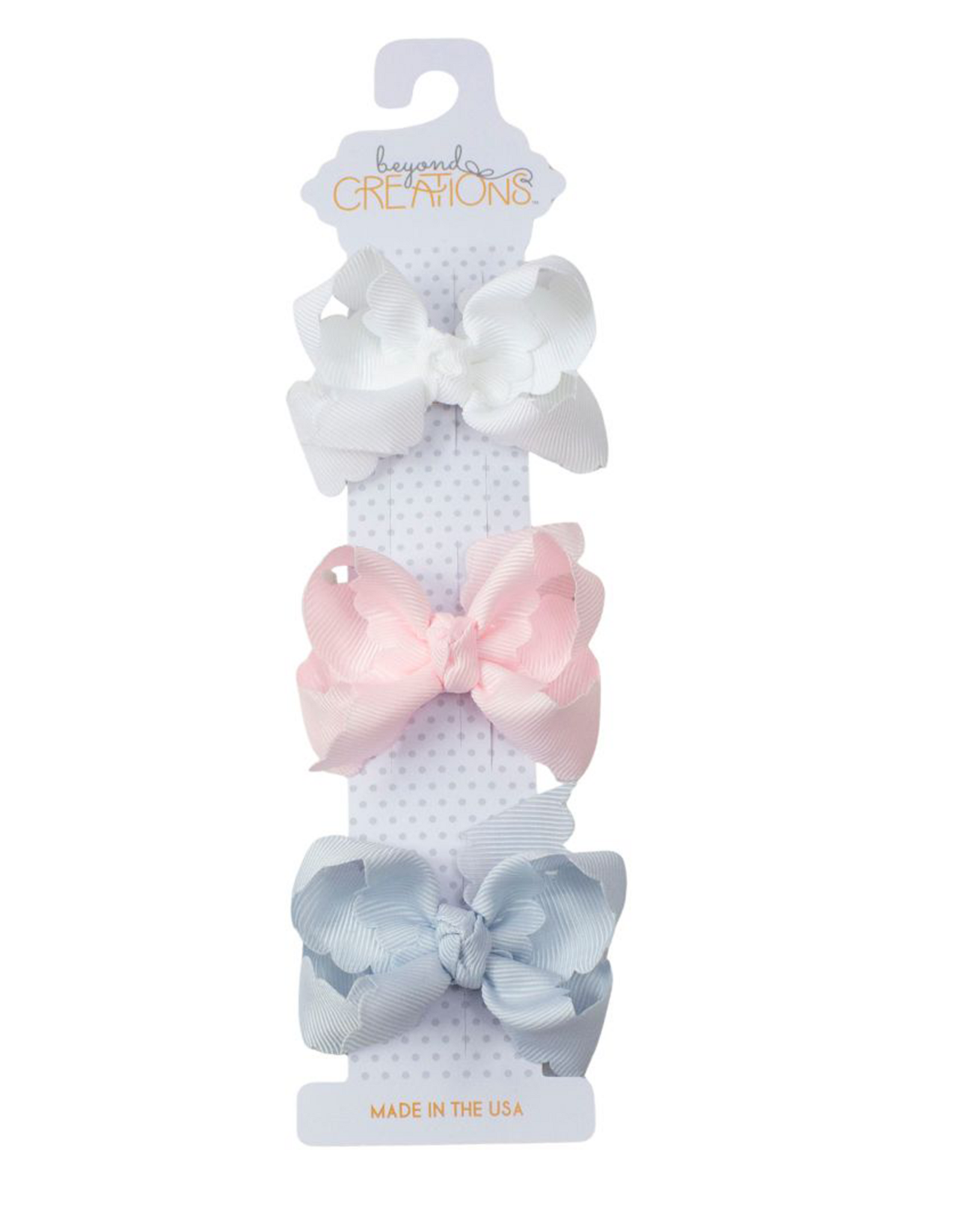 Beyond Creations G3SCGS 3 pack 3" bow set Pastel