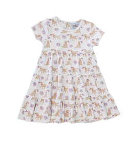 The Smiley Crab Patriotic Pup Tiered Dress
