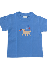 The Smiley Crab S26 SS Shirt Blue Fireworks Puppy