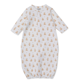 Kissy Kissy Teddy Bears Tan Print Converter Gown