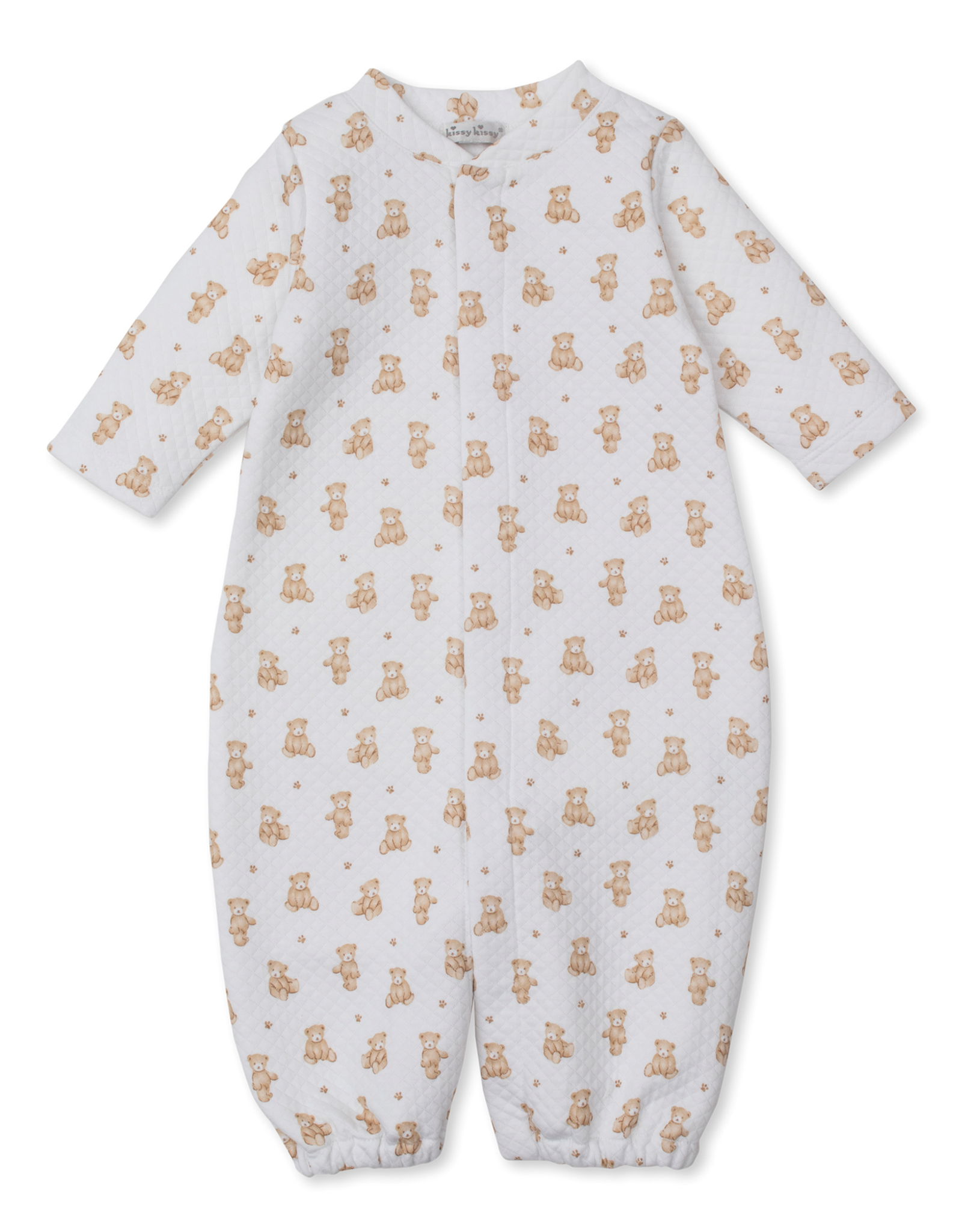 Kissy Kissy Teddy Bears Tan Print Converter Gown