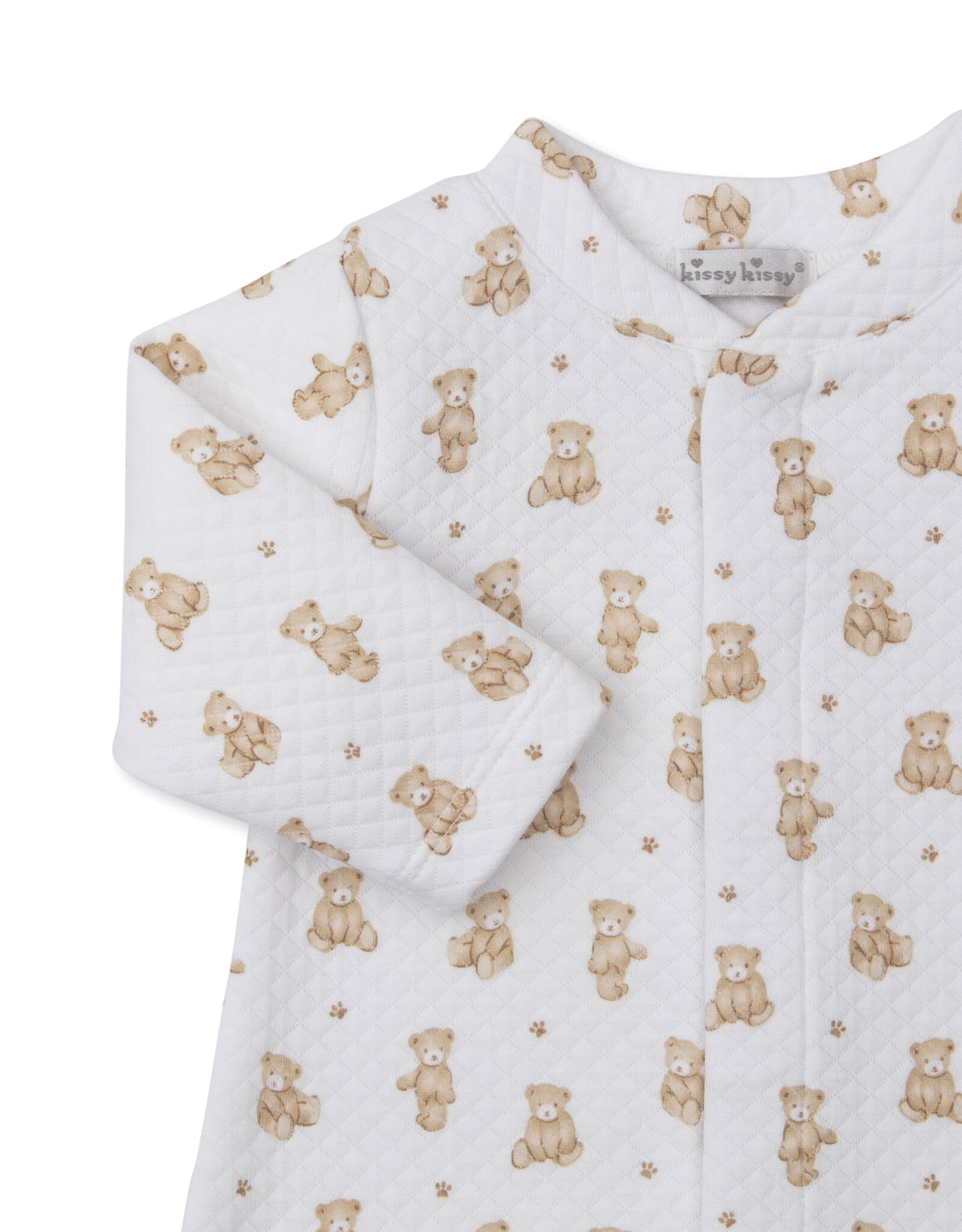 Kissy Kissy Teddy Bears Tan Print Converter Gown