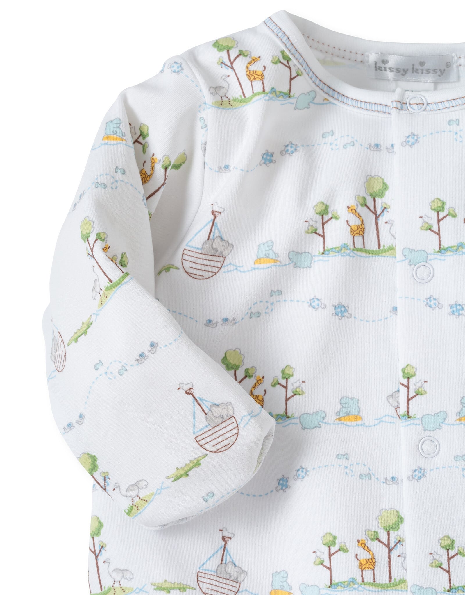 Kissy Kissy Noah's Print Converter Gown Blue