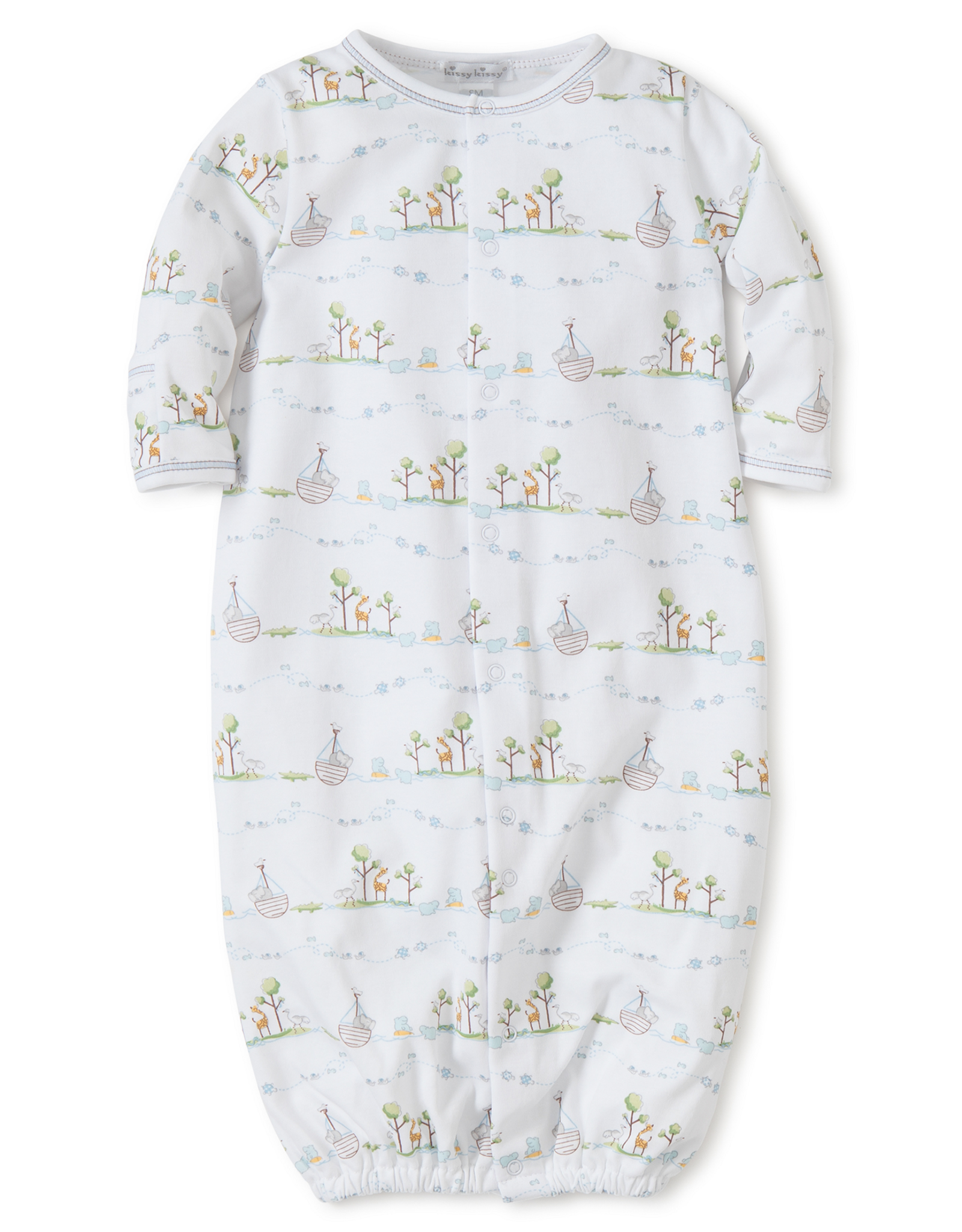 Kissy Kissy Noah's Print Converter Gown Blue