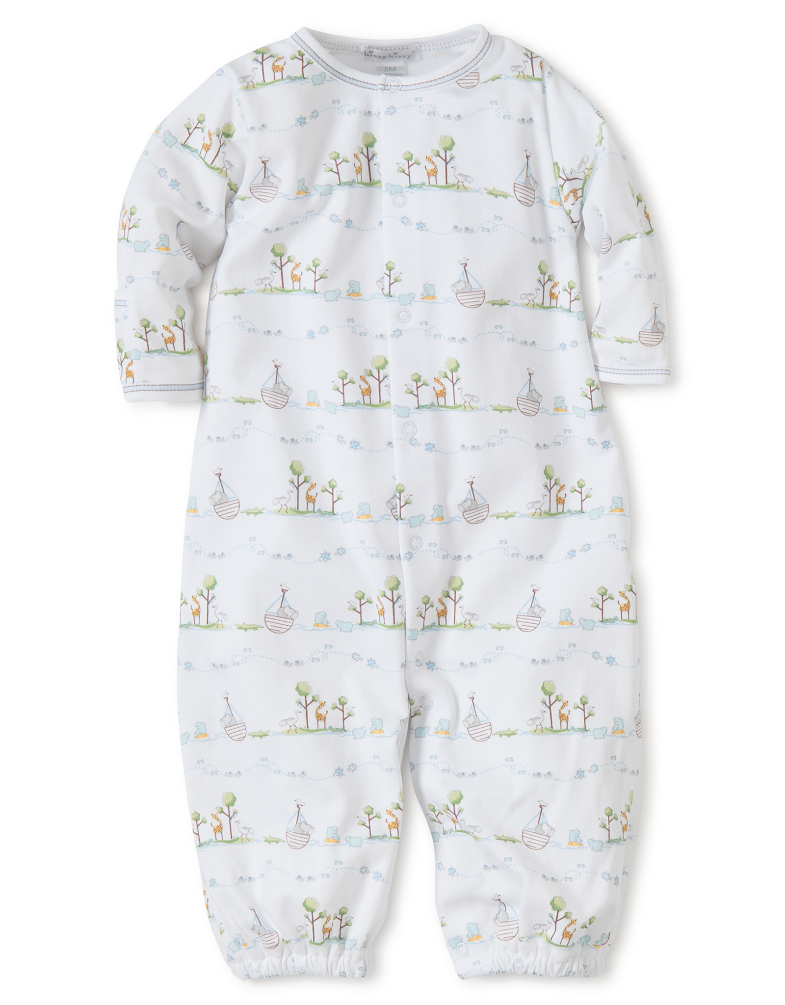 Kissy Kissy Noah's Print Converter Gown Blue