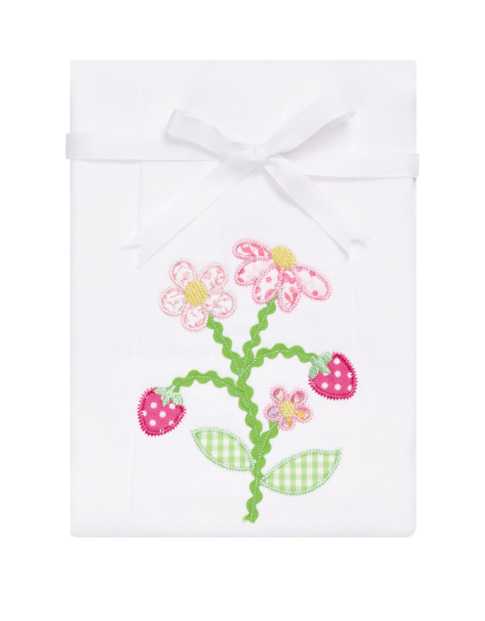 3 Marthas 3M appliqued burp pad 30-141 Strawberry