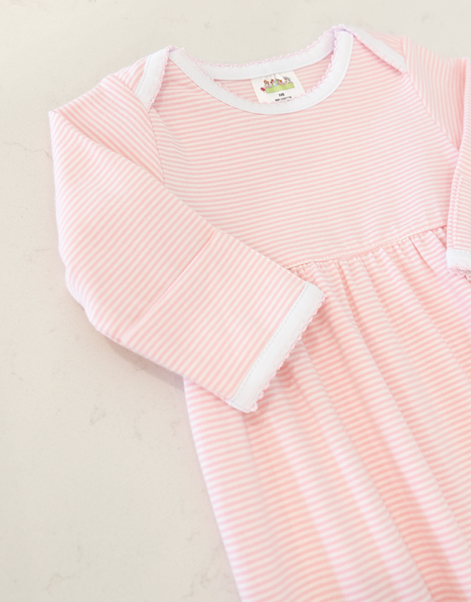 Zsa Zsa & Lolli ZZL Pink Stripe Baby Gown