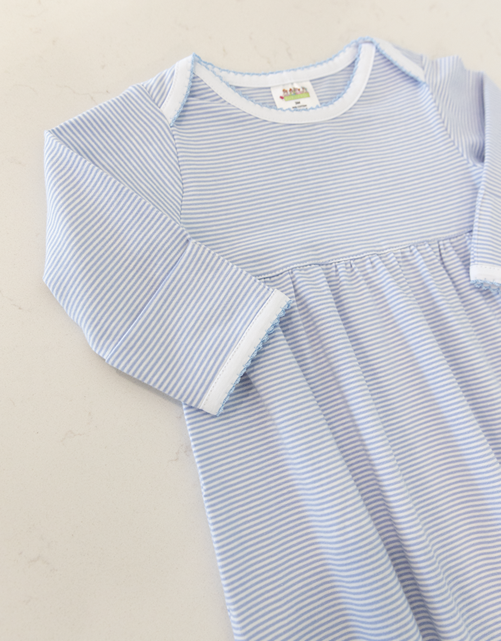 Zsa Zsa & Lolli ZZL Blue Stripe Baby Gown