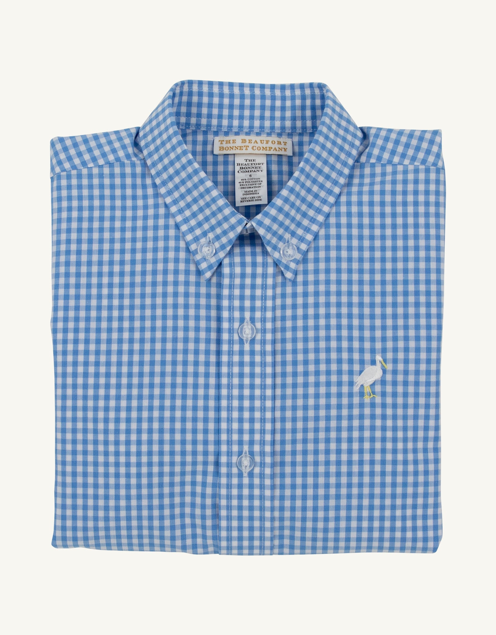 TBBC Dean List Dress Shirt Rolled Sleeves Sunrise Blvd Blue Mini Gingham