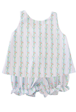 James and Lottie JL26 Kinley Bloomer Set Pink Blue Floral