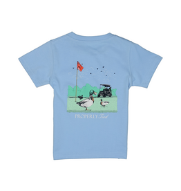 Properly Tied Short Sleeve Fowl Play Light Blue