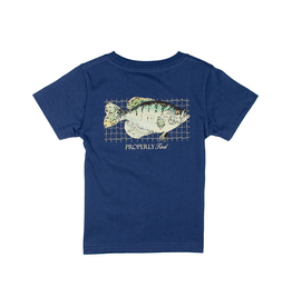 Properly Tied Short Sleeve Crappie River Blue