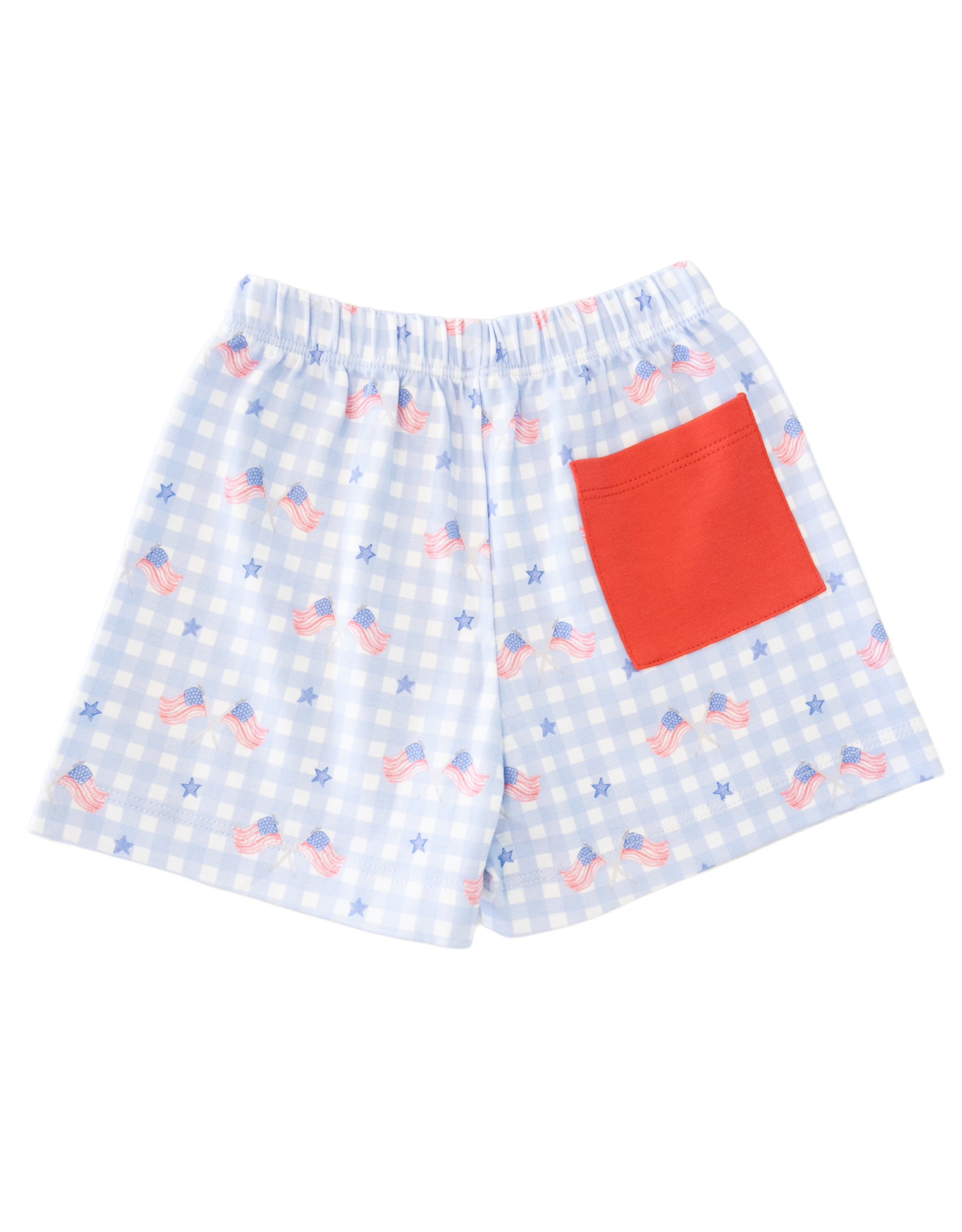 James and Lottie JL26 Patriotic Gingham Knit Conrad Short