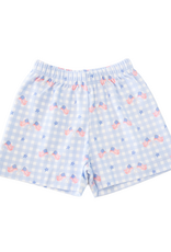 James and Lottie JL26 Patriotic Gingham Knit Conrad Short