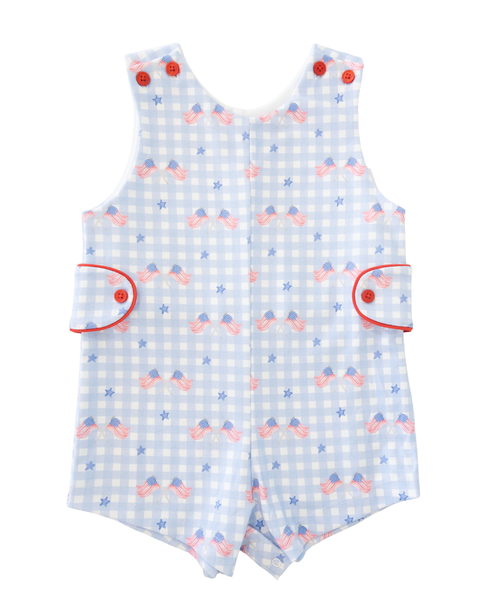 James and Lottie JL26 Reed Jon Jon Patriotic Gingham Knit