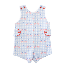 James and Lottie Reed Jon Jon Patriotic Gingham Knit