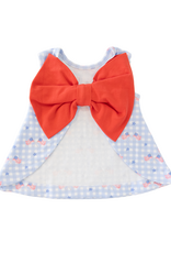 James and Lottie JL26 Lottie Bloomer Set Patriotic Gingham Knit