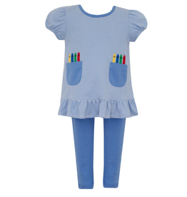 Claire and Charlie Crayon Tunic/Legging Set