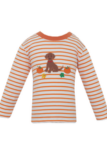 Claire and Charlie 5060PL Fall Puppy Applique Shirt