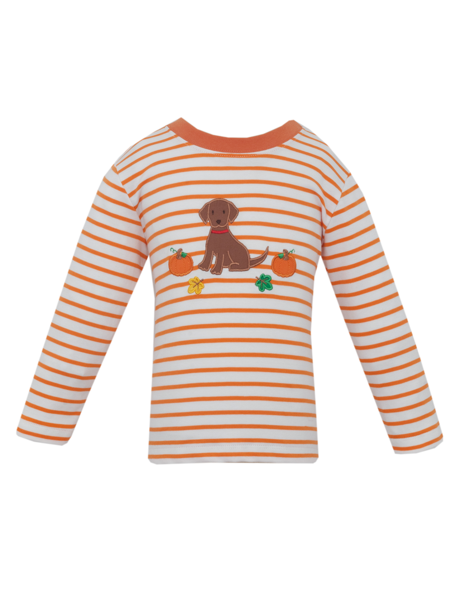 Claire and Charlie 5060PL Fall Puppy Applique Shirt