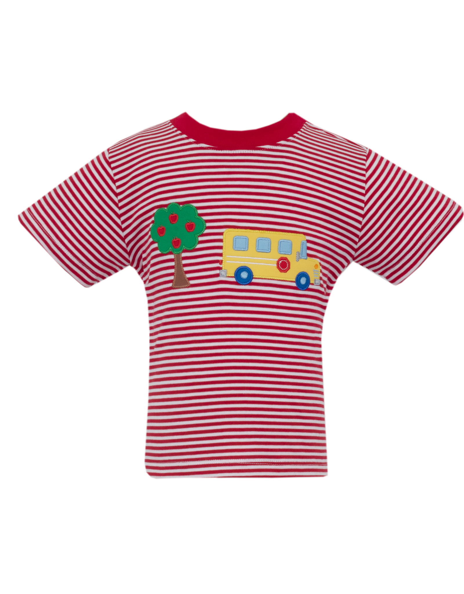 Claire and Charlie 5000P School Bus Applique Shirt