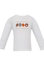 Anavini 542PL White Sports Smocked Shirt
