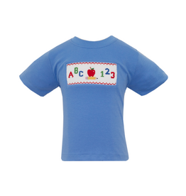 Anavini ABC, 123 Blue Smocked Shirt