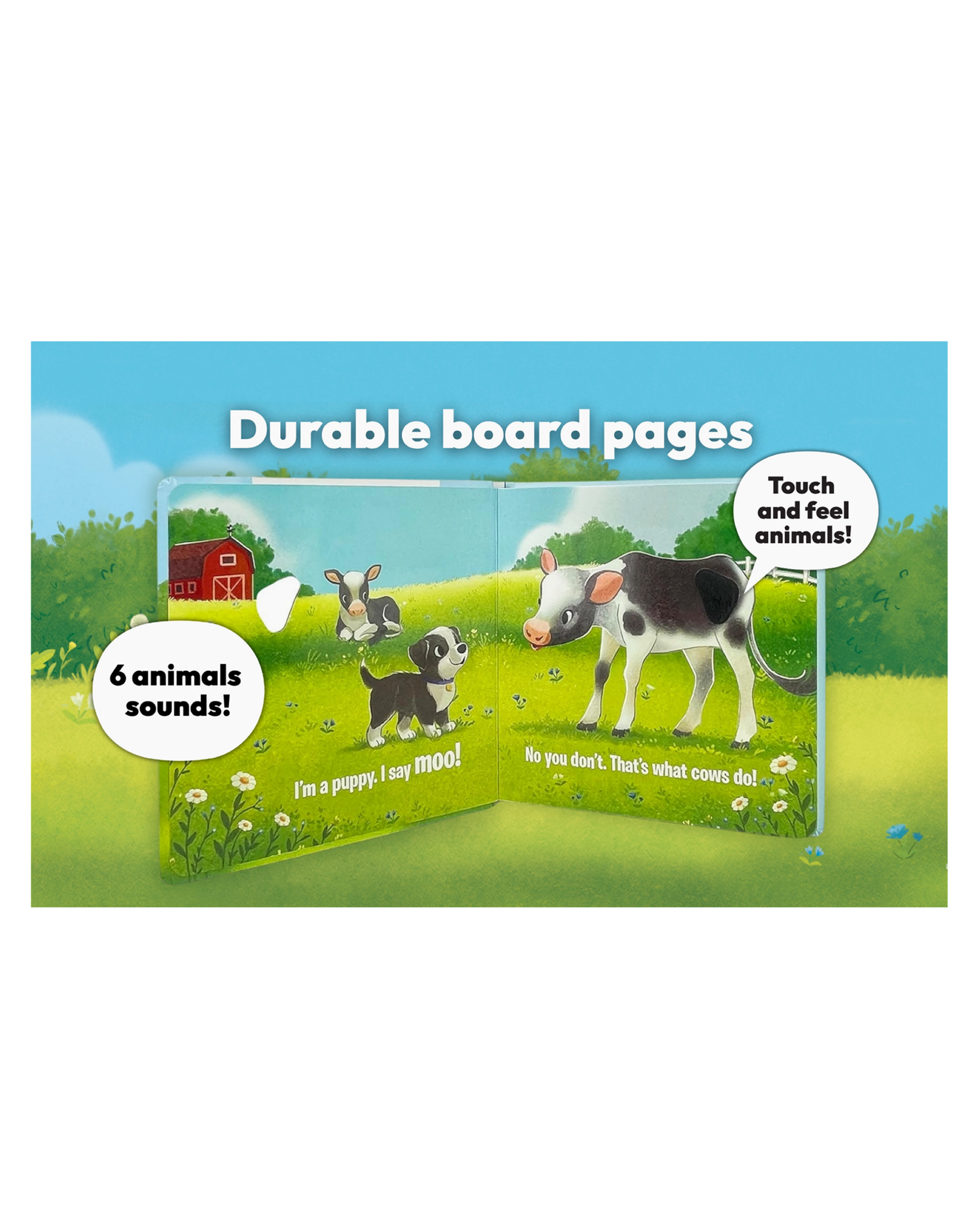 Cottage Door Press Do Puppies Moo? Listen, Touch & Feel Interactive Board Book