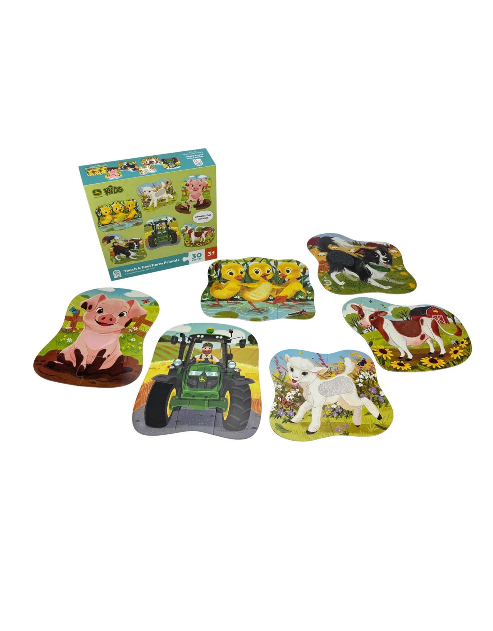 Cottage Door Press John Deere Farm Friends: 6 Touch & Feel Puzzles