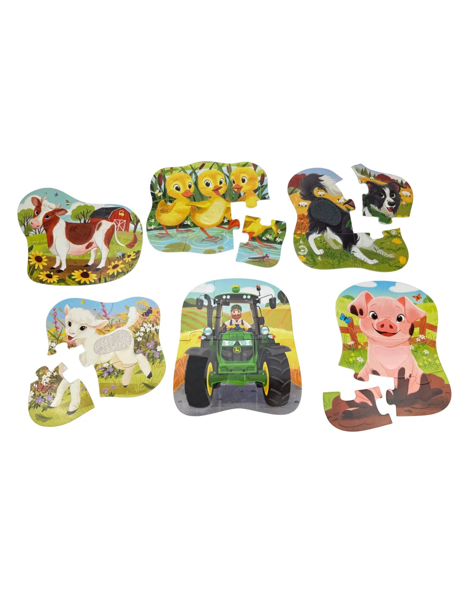 Cottage Door Press John Deere Farm Friends: 6 Touch & Feel Puzzles