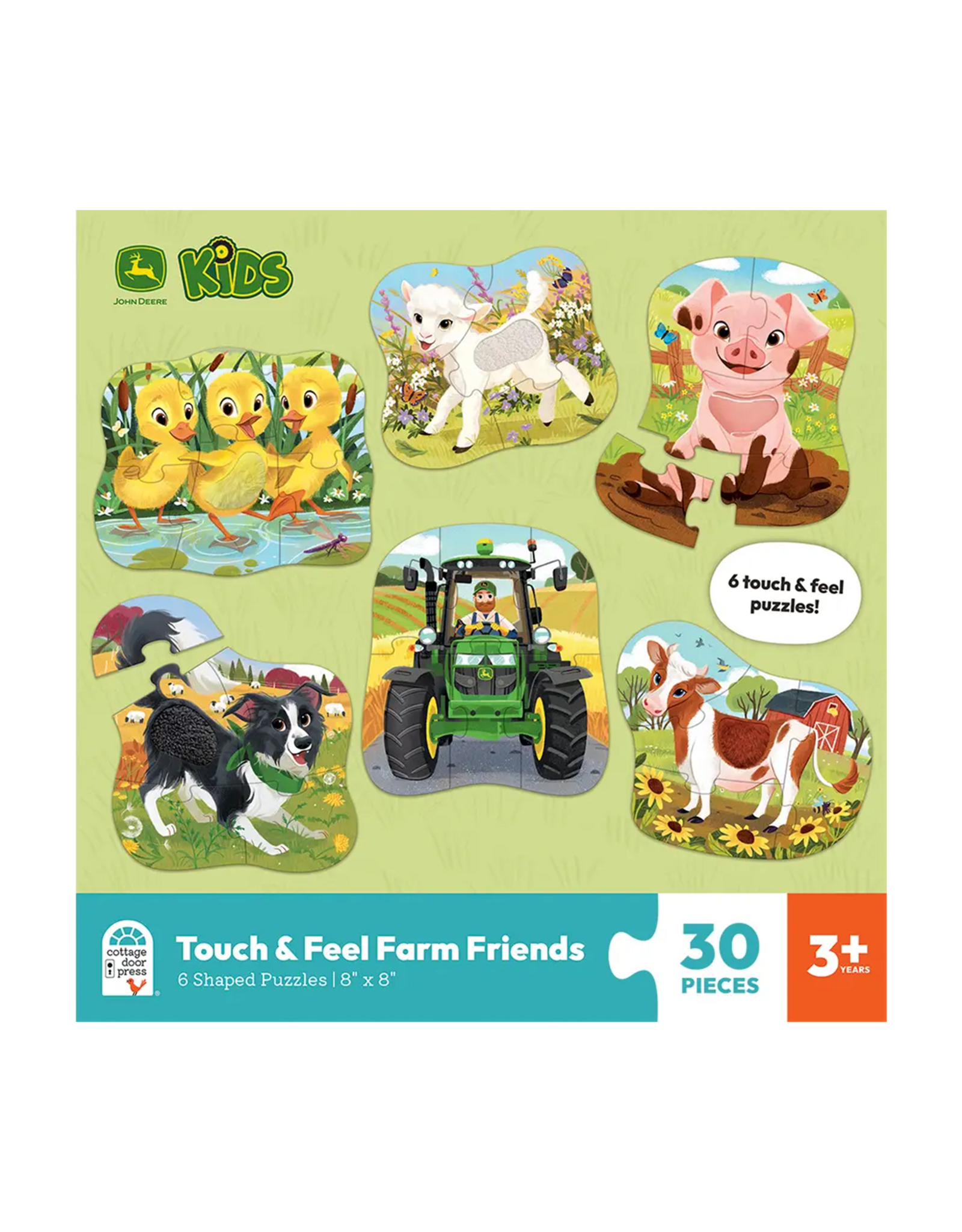 Cottage Door Press John Deere Farm Friends: 6 Touch & Feel Puzzles