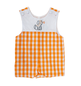Southern Saturday Embroidered Hound Dog Shortall